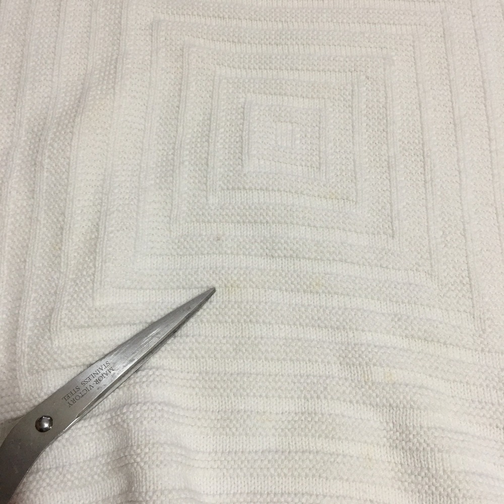 Christian Dior Knit Sweater Men Medium White Geometric Textured Ribbed Pullover - Picture 6 of 14